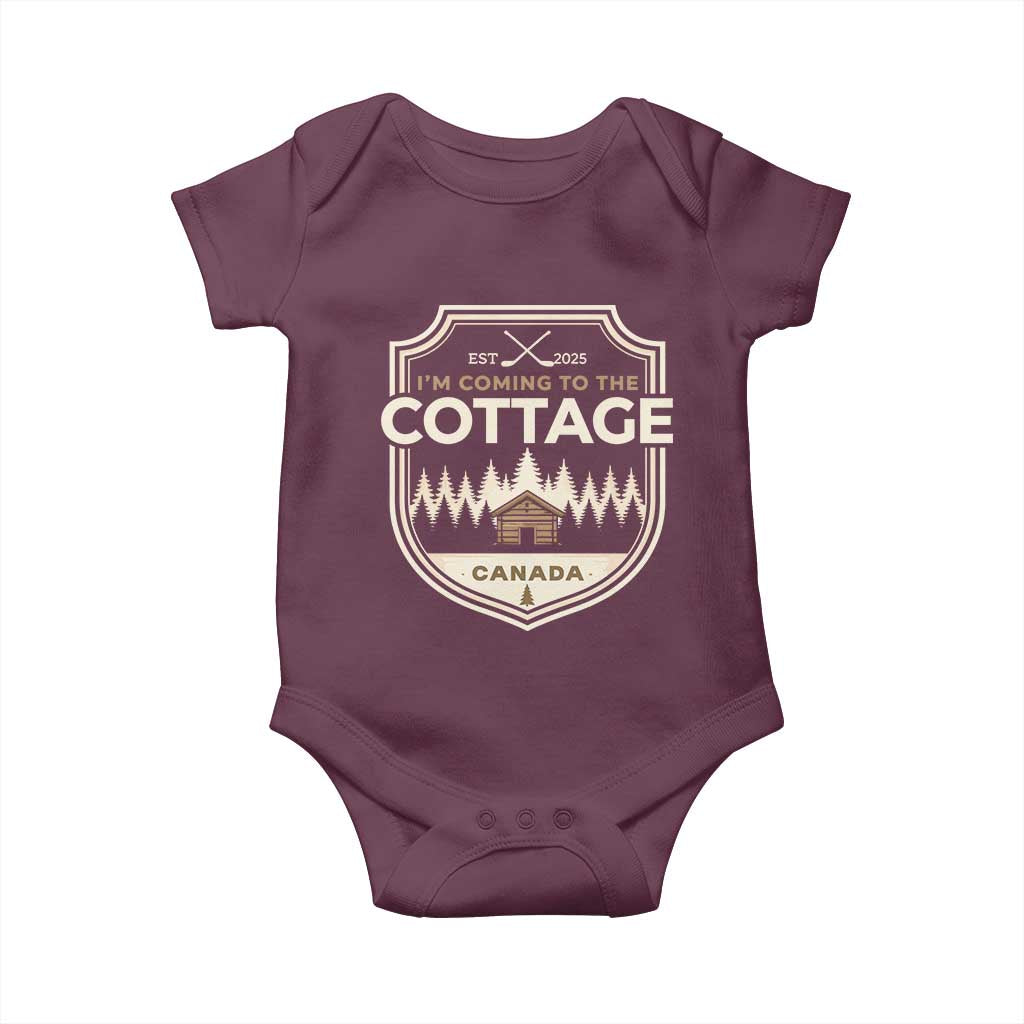 I Am Coming To The Cottage Baby Onesie Funny Romance Hockey