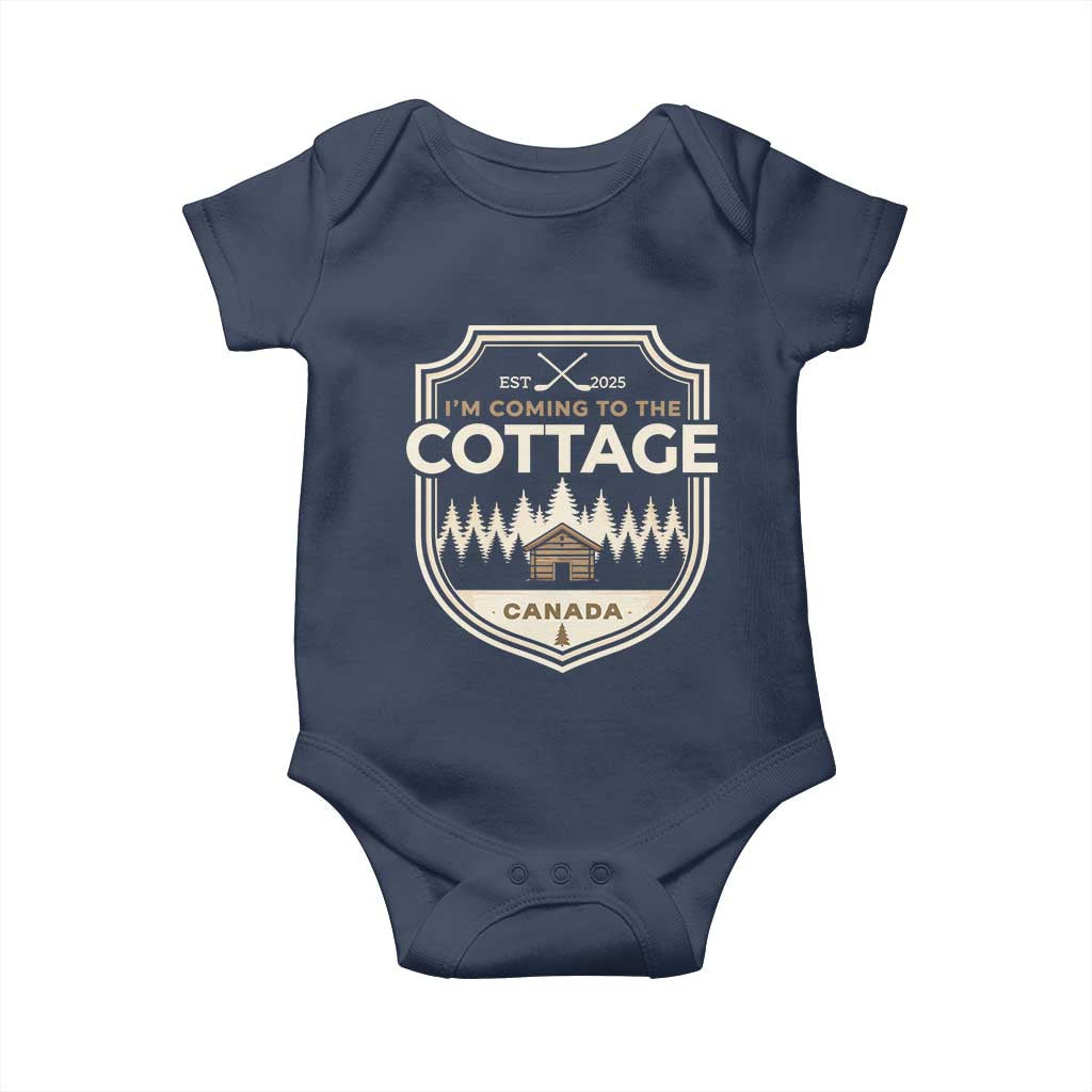 I Am Coming To The Cottage Baby Onesie Funny Romance Hockey