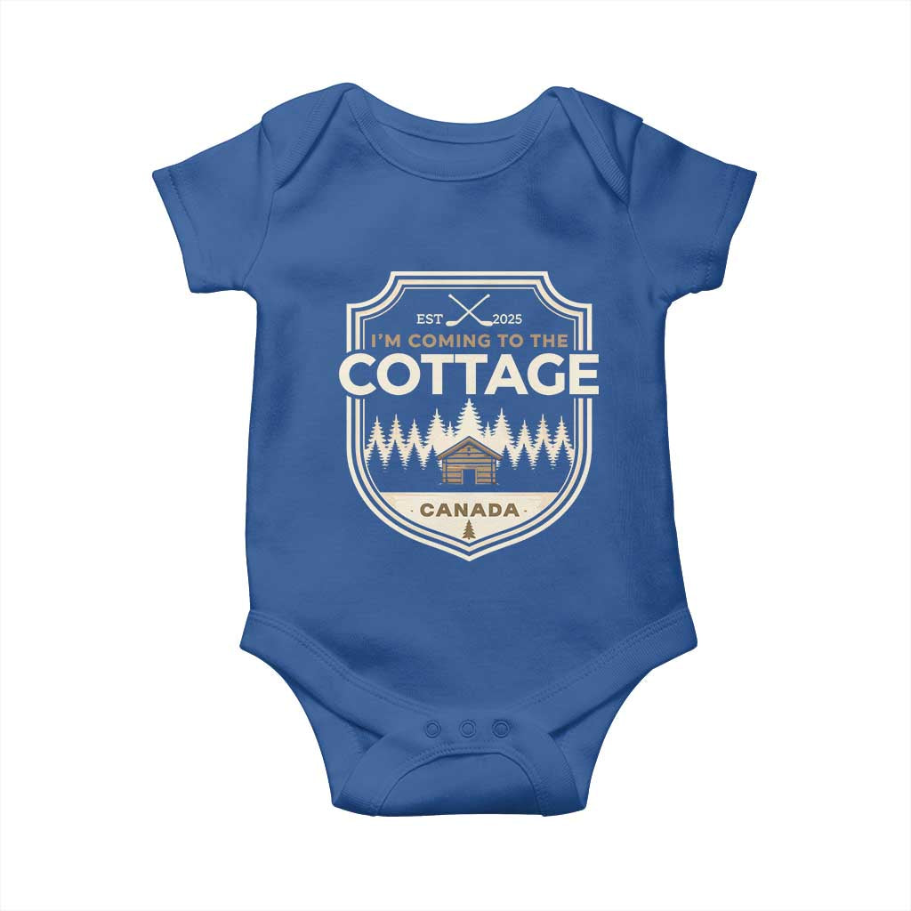 I Am Coming To The Cottage Baby Onesie Funny Romance Hockey