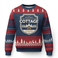 I Am Coming To The Cottage Ugly Christmas Sweater Funny Romance Hockey