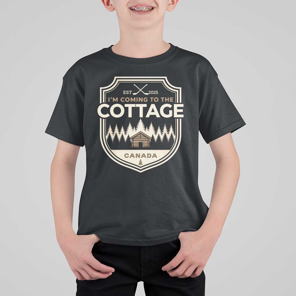 I Am Coming To The Cottage T Shirt For Kid Funny Romance Hockey