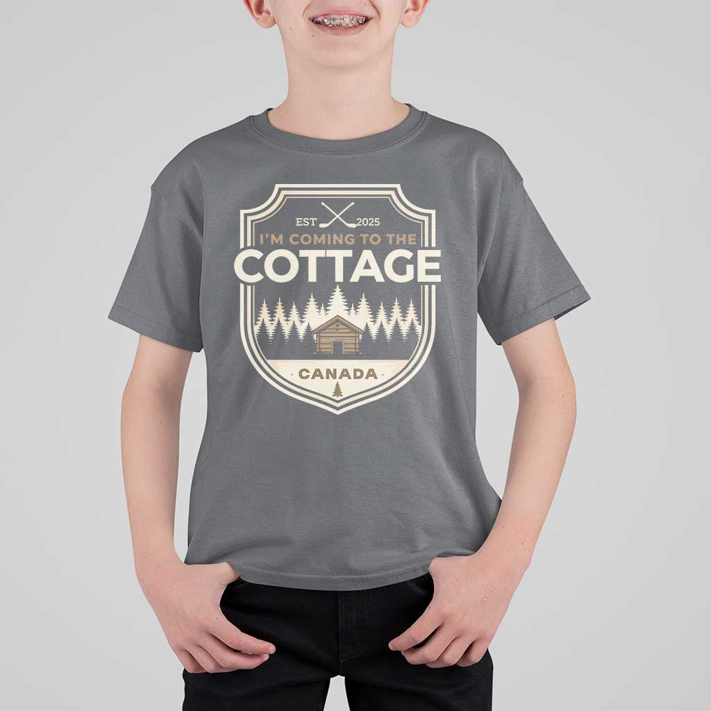 I Am Coming To The Cottage T Shirt For Kid Funny Romance Hockey