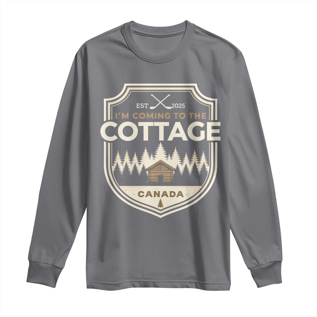 I Am Coming To The Cottage Long Sleeve Shirt Funny Romance Hockey