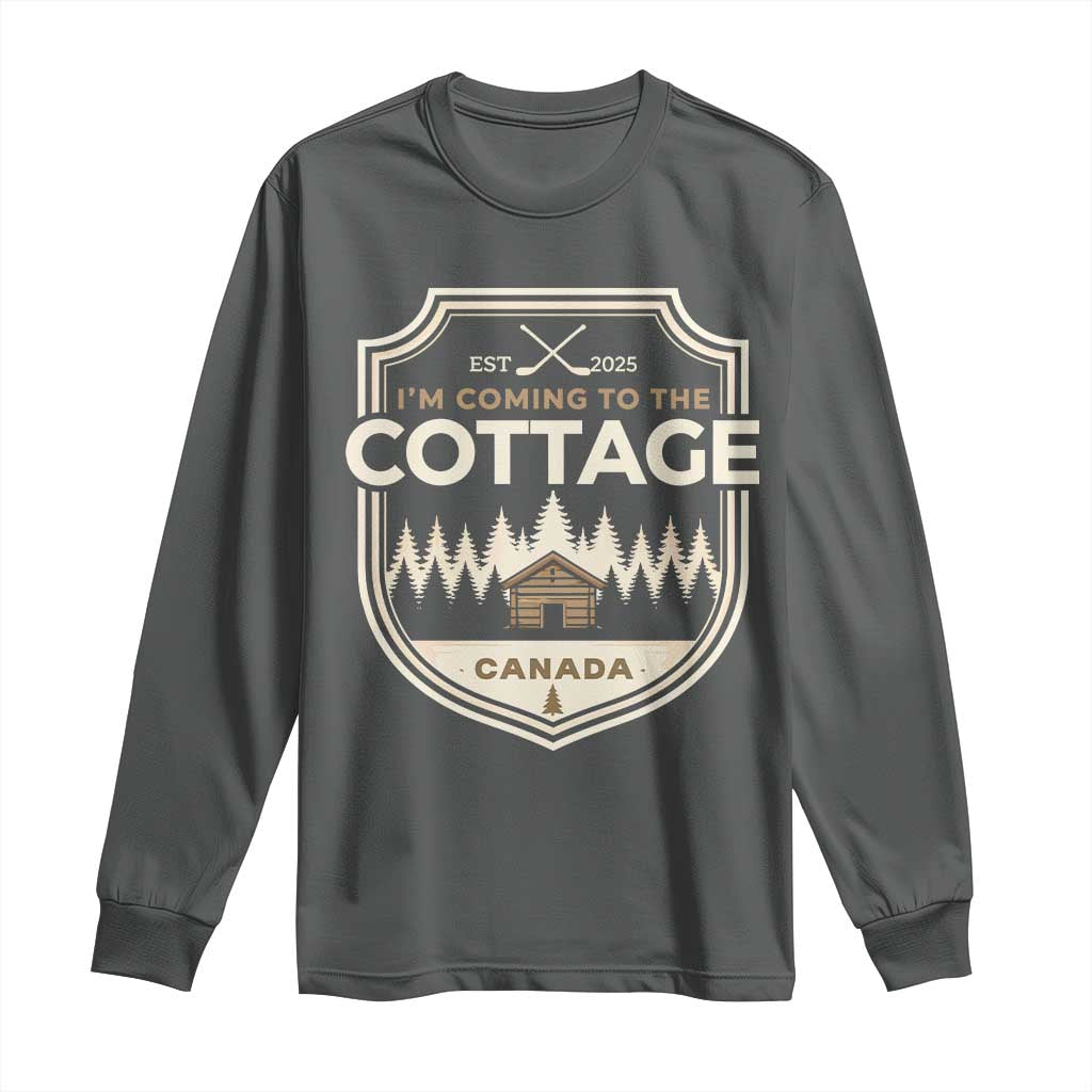 I Am Coming To The Cottage Long Sleeve Shirt Funny Romance Hockey