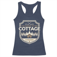 I Am Coming To The Cottage Racerback Tank Top Funny Romance Hockey