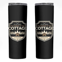 I Am Coming To The Cottage Skinny Tumbler Funny Romance Hockey