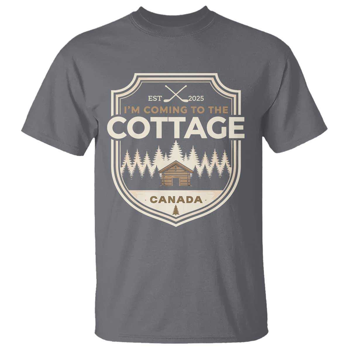 I Am Coming To The Cottage T Shirt Funny Romance Hockey