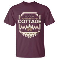 I Am Coming To The Cottage T Shirt Funny Romance Hockey