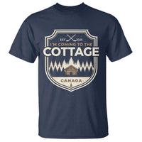 I Am Coming To The Cottage T Shirt Funny Romance Hockey