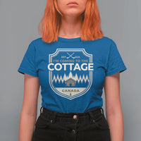 I Am Coming To The Cottage T Shirt For Women Funny Romance Hockey