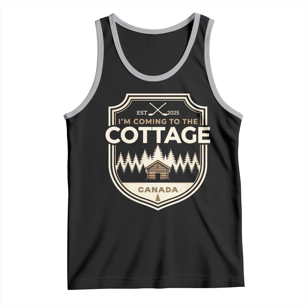 I Am Coming To The Cottage Tank Top Funny Romance Hockey