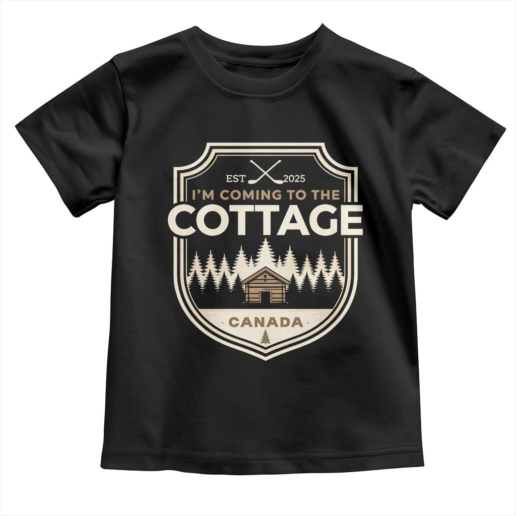 I Am Coming To The Cottage Toddler T Shirt Funny Romance Hockey