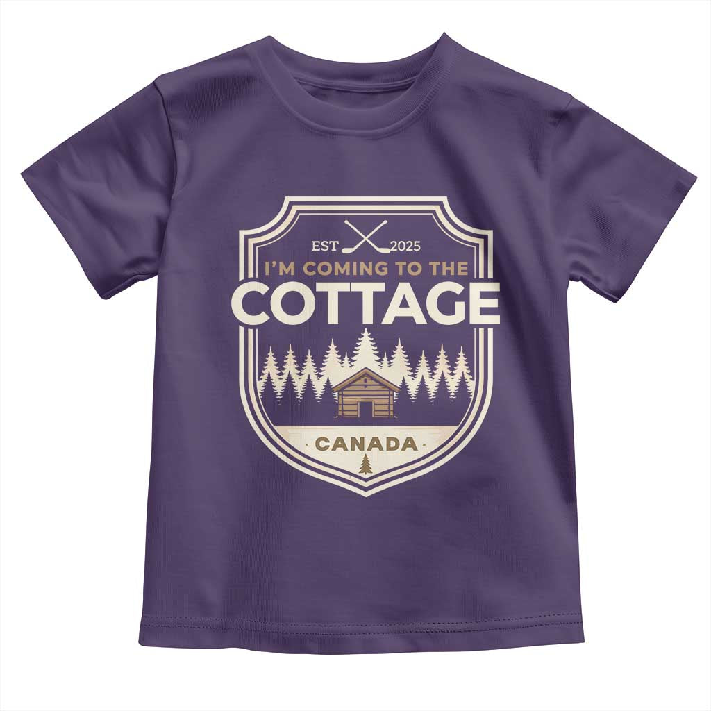 I Am Coming To The Cottage Toddler T Shirt Funny Romance Hockey