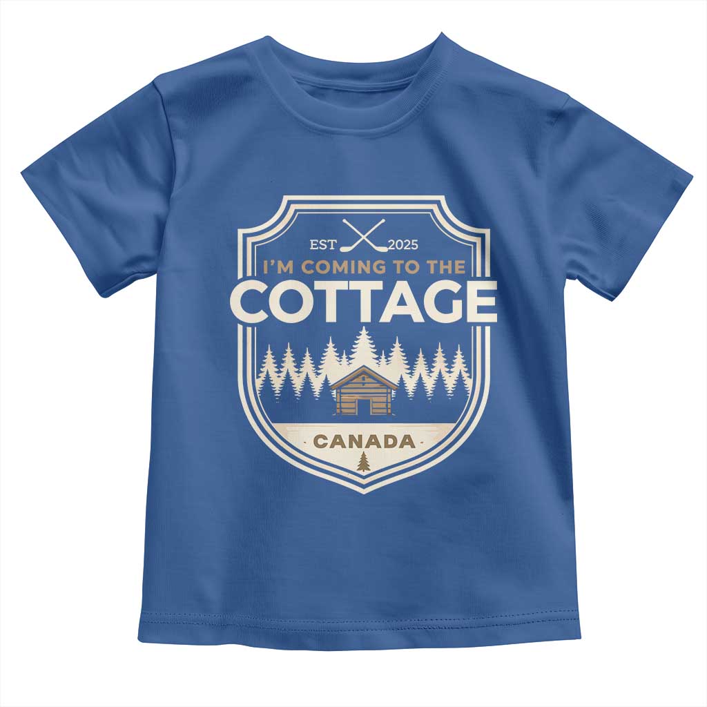 I Am Coming To The Cottage Toddler T Shirt Funny Romance Hockey