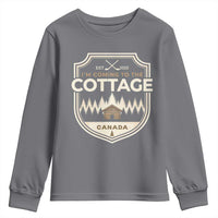 I Am Coming To The Cottage Youth Sweatshirt Funny Romance Hockey