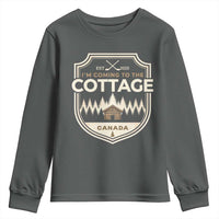I Am Coming To The Cottage Youth Sweatshirt Funny Romance Hockey