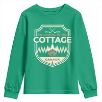 I Am Coming To The Cottage Youth Sweatshirt Funny Romance Hockey