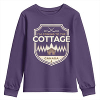 I Am Coming To The Cottage Youth Sweatshirt Funny Romance Hockey