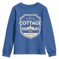 I Am Coming To The Cottage Youth Sweatshirt Funny Romance Hockey