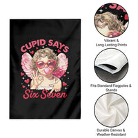 Funny 67 Valentines Day Garden Flag Cupid Say Six Seven 67 Meme