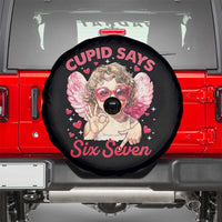 Funny 67 Valentines Day Spare Tire Cover Cupid Say Six Seven 67 Meme