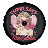 Funny 67 Valentines Day Spare Tire Cover Cupid Say Six Seven 67 Meme