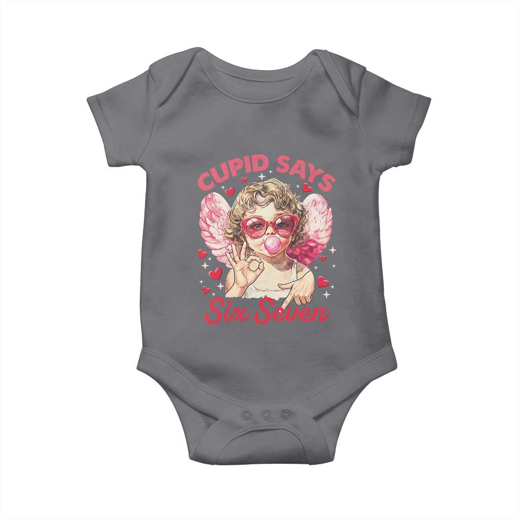 Funny 67 Valentines Day Baby Onesie Cupid Say Six Seven 67 Meme