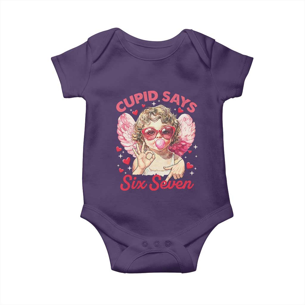 Funny 67 Valentines Day Baby Onesie Cupid Say Six Seven 67 Meme