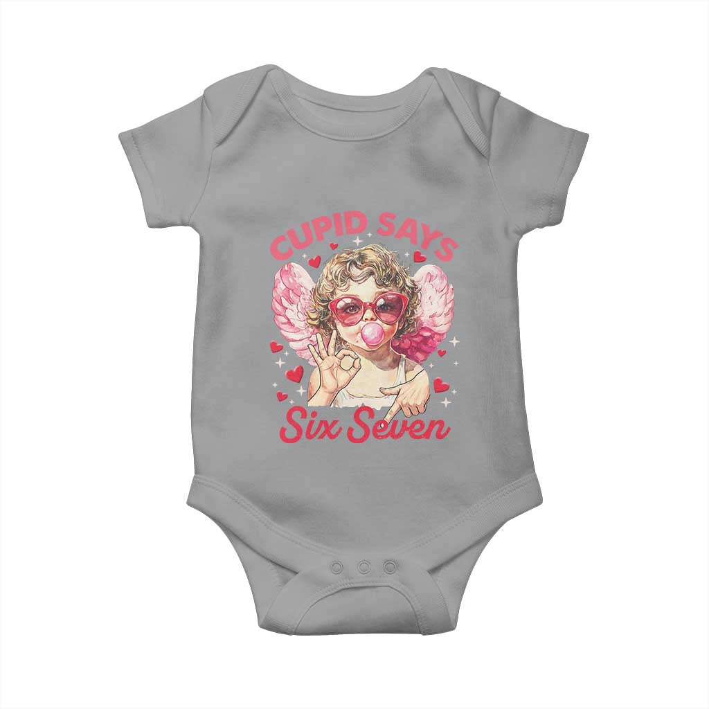 Funny 67 Valentines Day Baby Onesie Cupid Say Six Seven 67 Meme
