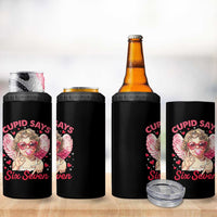 Funny 67 Valentines Day 4 in 1 Can Cooler Tumbler Cupid Say Six Seven 67 Meme
