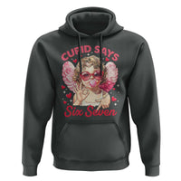 Funny 67 Valentines Day Hoodie Cupid Say Six Seven 67 Meme