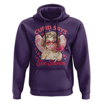 Funny 67 Valentines Day Hoodie Cupid Say Six Seven 67 Meme