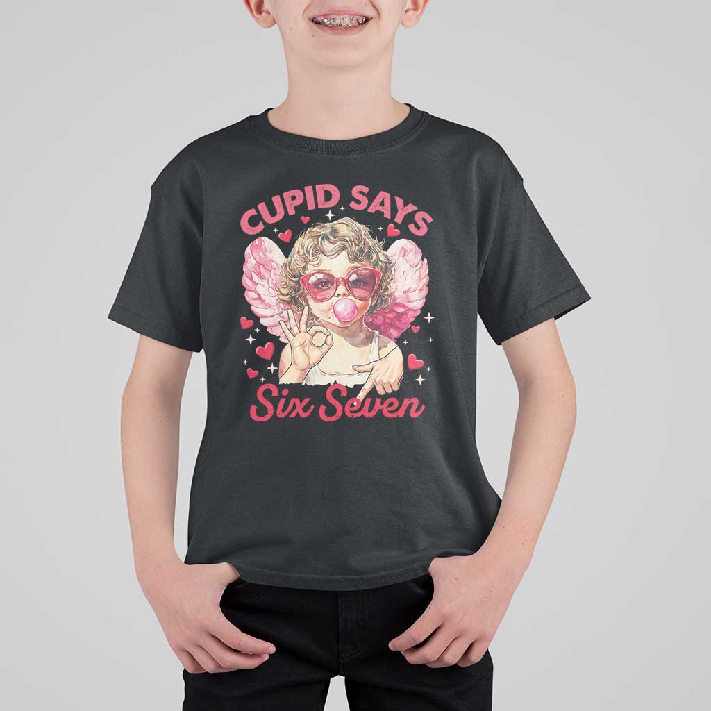 Funny 67 Valentines Day T Shirt For Kid Cupid Say Six Seven 67 Meme