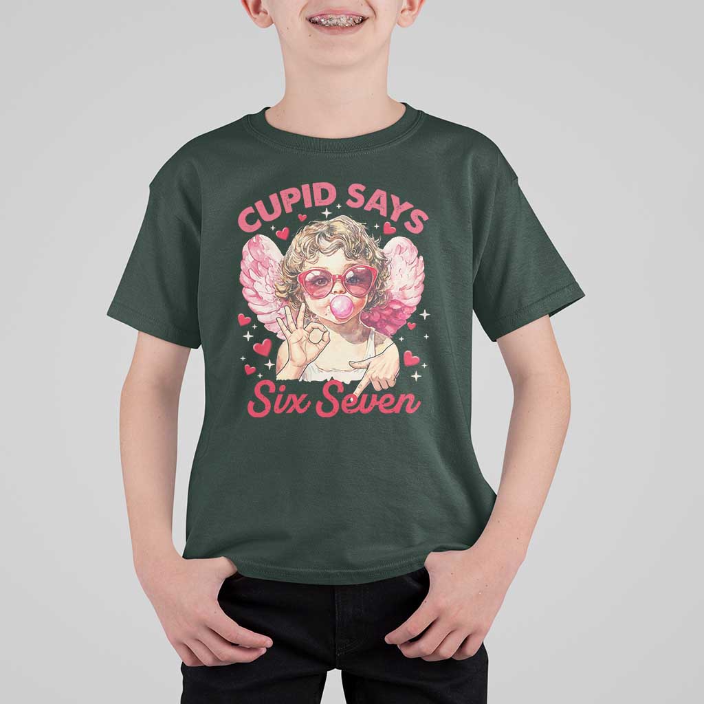 Funny 67 Valentines Day T Shirt For Kid Cupid Say Six Seven 67 Meme