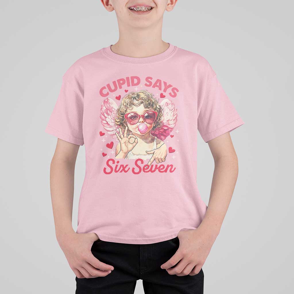 Funny 67 Valentines Day T Shirt For Kid Cupid Say Six Seven 67 Meme