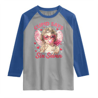 Funny 67 Valentines Day Raglan Shirt Cupid Say Six Seven 67 Meme