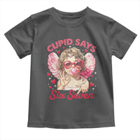 Funny 67 Valentines Day Toddler T Shirt Cupid Say Six Seven 67 Meme