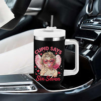 Funny 67 Valentines Day Tumbler With Handle Cupid Say Six Seven 67 Meme