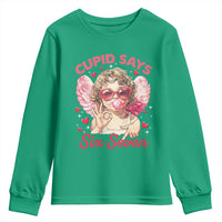 Funny 67 Valentines Day Youth Sweatshirt Cupid Say Six Seven 67 Meme