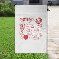 Xoxo Valentines Day Garden Flag Love You Cherry Much Vintage Coquette