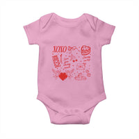 Xoxo Valentines Day Baby Onesie Love You Cherry Much Vintage Coquette