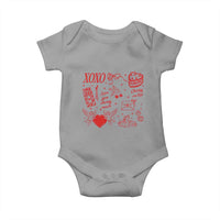 Xoxo Valentines Day Baby Onesie Love You Cherry Much Vintage Coquette