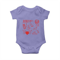 Xoxo Valentines Day Baby Onesie Love You Cherry Much Vintage Coquette