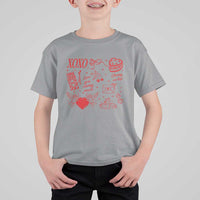 Xoxo Valentines Day T Shirt For Kid Love You Cherry Much Vintage Coquette