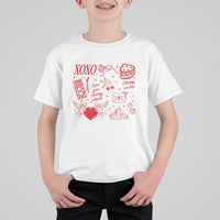 Xoxo Valentines Day T Shirt For Kid Love You Cherry Much Vintage Coquette