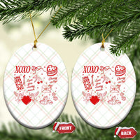 Xoxo Valentines Day Ceramic Ornament Love You Cherry Much Vintage Coquette