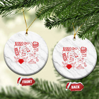 Xoxo Valentines Day Ceramic Ornament Love You Cherry Much Vintage Coquette