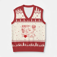 Xoxo Valentines Day V-Neck Knit Sweater Vest Love You Cherry Much Vintage Coquette