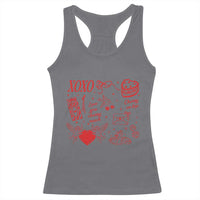 Xoxo Valentines Day Racerback Tank Top Love You Cherry Much Vintage Coquette