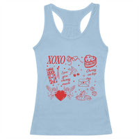 Xoxo Valentines Day Racerback Tank Top Love You Cherry Much Vintage Coquette